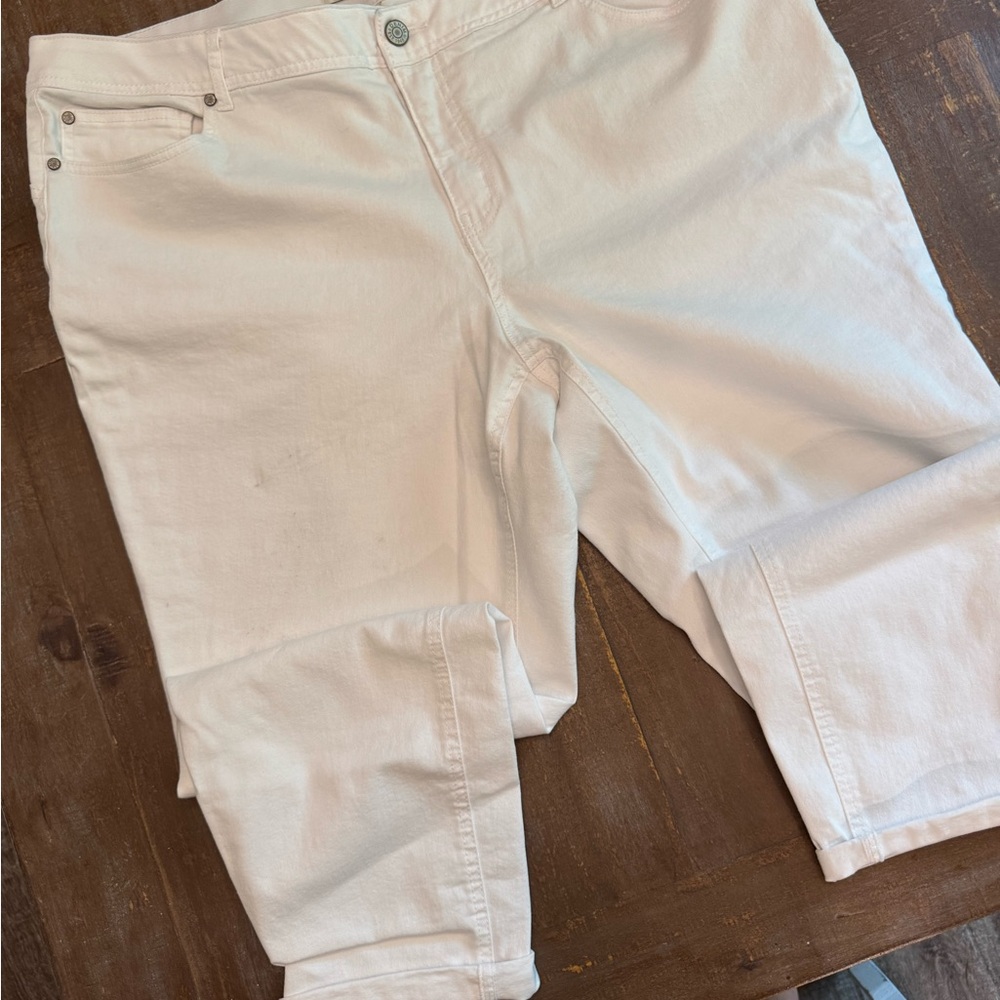 White High-Rise Skinny Jean Denim Pants
